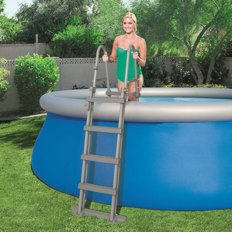 outside pool ladder